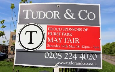 Tudor and Co are proud Sponsors of Hurst Park May Fair May 2018 – Saturday 12th May 12pm – 3pm