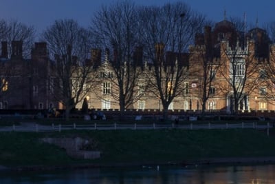 Super Moon over Hampton Court Palace